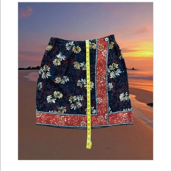 Requirements wrap skirt with elastic back size medium petite - Picture 4 of 8